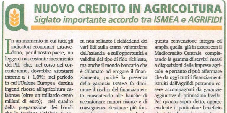Nuovo Credito in Agricoltura